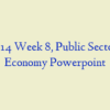 ADM 614 Week 8, Public Sector of the Economy Powerpoint
