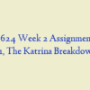 ADM 624 Week 2 Assignment Case 3.1, The Katrina Breakdown