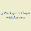 BIOL 133 Week 5 to 8, Chapter 7 to 12 with Answers