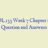 BIOL 133 Week 7 Chapter 10 – Question and Answers