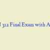 ECON 312 Final Exam with Answers