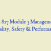 HCA 817 Module 3 Management of Quality, Safety & Performance
