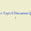HCI 600 Topic 6 Discussion Question 1