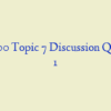 HCI 600 Topic 7 Discussion Question 1