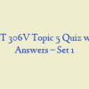 HLT 306V Topic 5 Quiz with Answers – Set 1