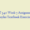 HLT 540 Week 7 Assignment 1, Broyles Textbook Exercise 1