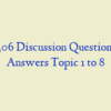 JUS 506 Discussion Question with Answers Topic 1 to 8
