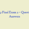 MN 551 Final Exam 2 – Question and Answers