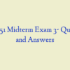 MN 551 Midterm Exam 3- Question and Answers
