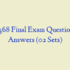 MN 568 Final Exam Question and Answers (02 Sets)