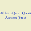 MN 568 Unit 2 Quiz – Question and Answers (Set 1)