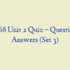 MN 568 Unit 2 Quiz – Question and Answers (Set 3)