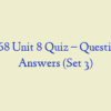 MN 568 Unit 8 Quiz – Question and Answers (Set 3)