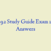 NR 292 Study Guide Exam 1 with Answers