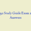 NR 292 Study Guide Exam 2  with Answers