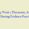 NR 439 Week 7 Discussion, Applying & Sharing Evidence Practice