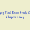 NR 503 Final Exam Study Guide Chapter 2 to 4