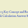NR 503 Key Concept and Relative Risk Calculation Answer Key