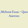 NR 503 Midterm Exam – Question and Answers