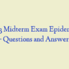 NR 503 Midterm Exam Epidemiology – Questions and Answers