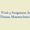 NR 503 Week 5 Assignment, Infectious Disease, Mononucleosis