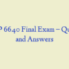 NRNP 6640 Final Exam – Question and Answers