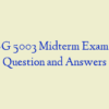 NSG 5003 Midterm Exam 1 – Question and Answers