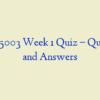 NSG 5003 Week 1 Quiz – Question and Answers