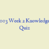 NSG 5003 Week 2 Knowledge Check Quiz