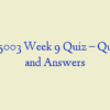 NSG 5003 Week 9 Quiz – Question and Answers