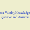 NSG 6002 Week 3 Knowledge Check- Question and Answers