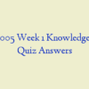 NSG 6005 Week 1 Knowledge Check Quiz Answers
