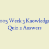 NSG 6005 Week 3 Knowledge Check Quiz 2 Answers