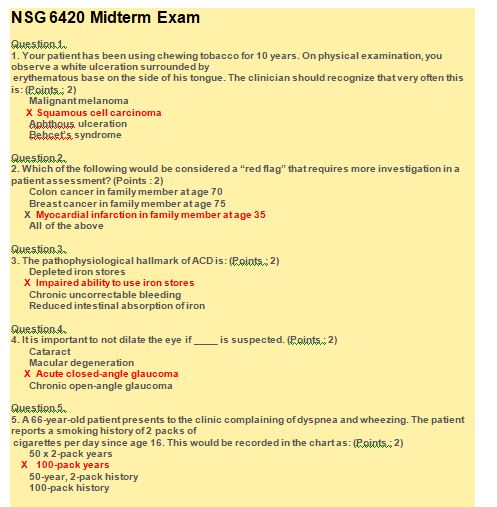 nsg 6420 midterm exam