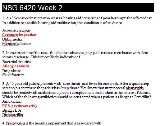 nsg 6420 week 2 quiz