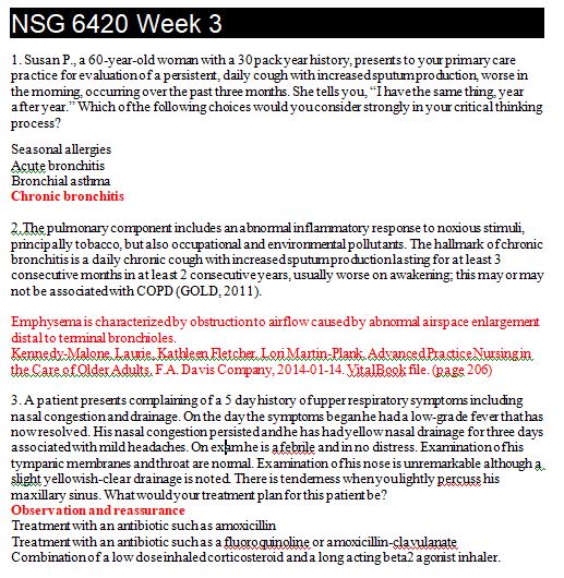 nsg 6420 week 3 quiz answers
