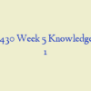 NSG 6430 Week 5 Knowledge Check 1
