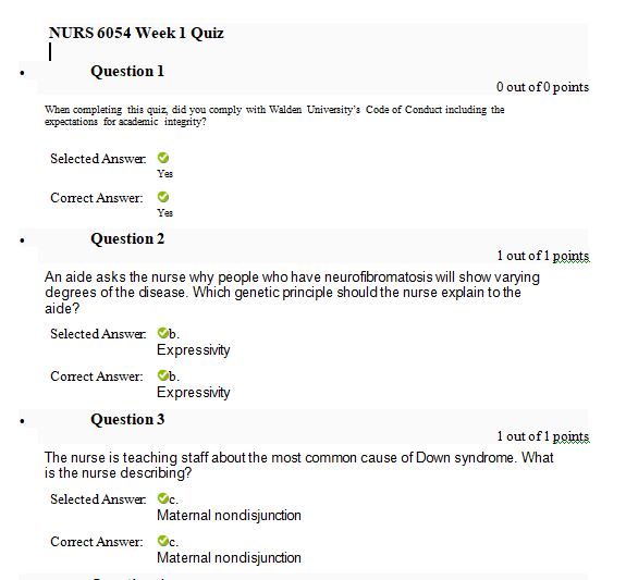 nurs 6054 week 1 quiz