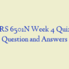 NURS 6501N Week 4 Quiz 3 – Question and Answers