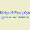 NURS 6501N Week 5 Quiz 2 – Question and Answers
