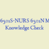 NURS 6501S-NURS 6501N Module 8 Knowledge Check