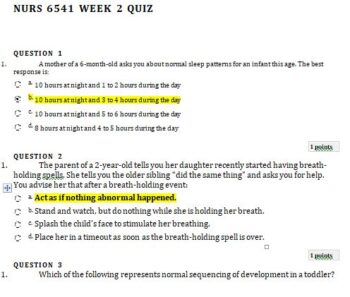 nurs 6541 week 2 quiz