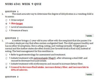 nurs 6541 week 9 quiz