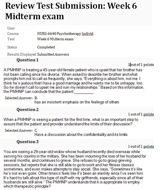 nurs 6640 midterm exam answers