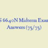 NURS 6640N Midterm Exam with Answers (75/75)