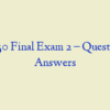 PSY 550 Final Exam 2 – Question and Answers