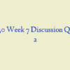 PSY 550 Week 7 Discussion Question 2