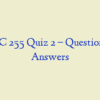 PSYC 255 Quiz 2 – Question and Answers