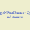 RELI 330N Final Exam 2 – Question and Answers